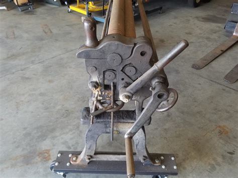 vintage sheet metal roller|heavy duty sheet metal roller.